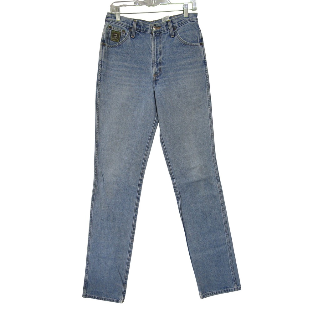 Cinch Up Slim Fit Straight Leg Jeans Mens 28 Light Wash Blue Good Western Denim